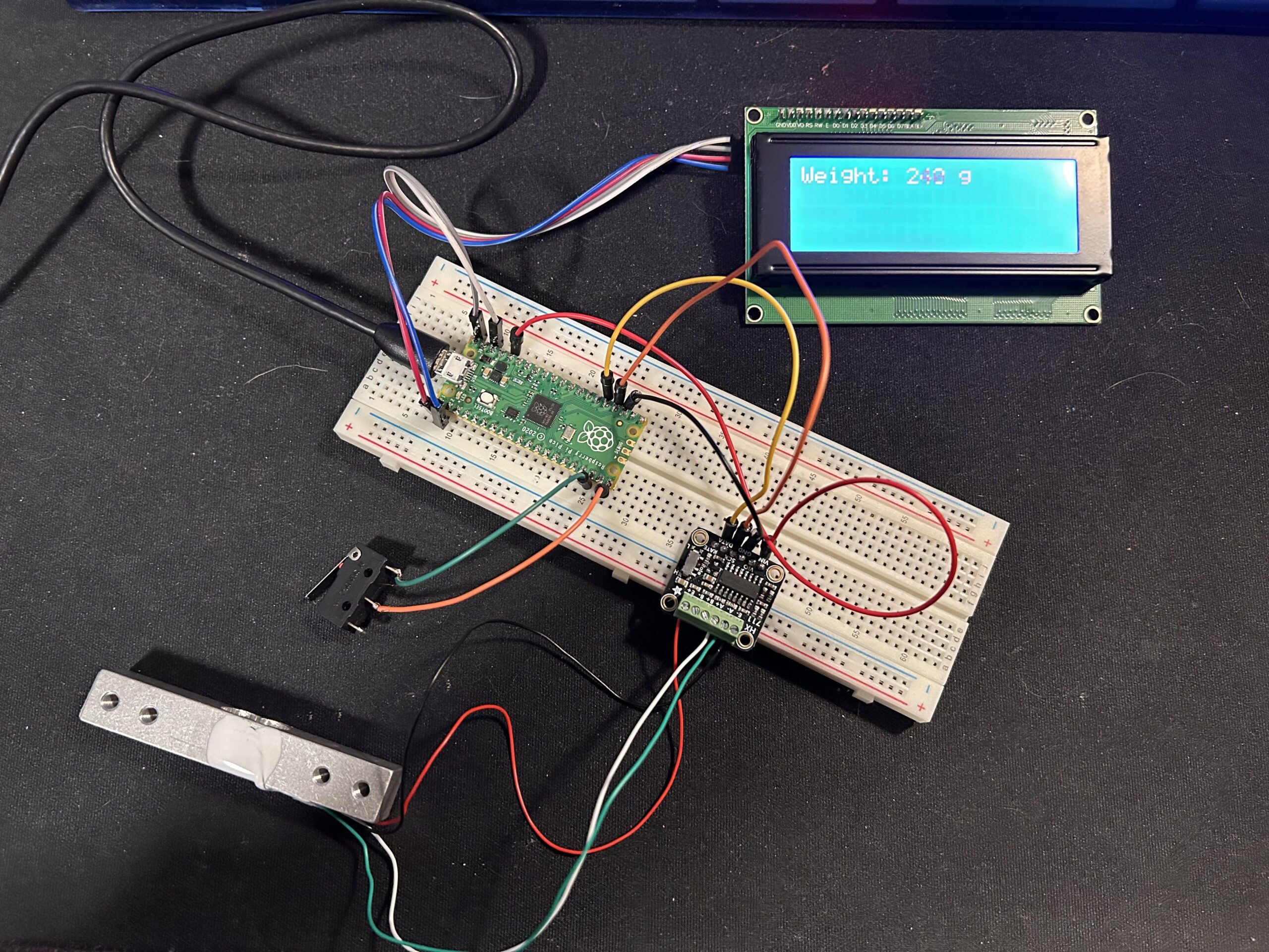 Building a Raspberry Pi Pico-Based Digital Scale with an HX711 Load Cell and I2C LCD